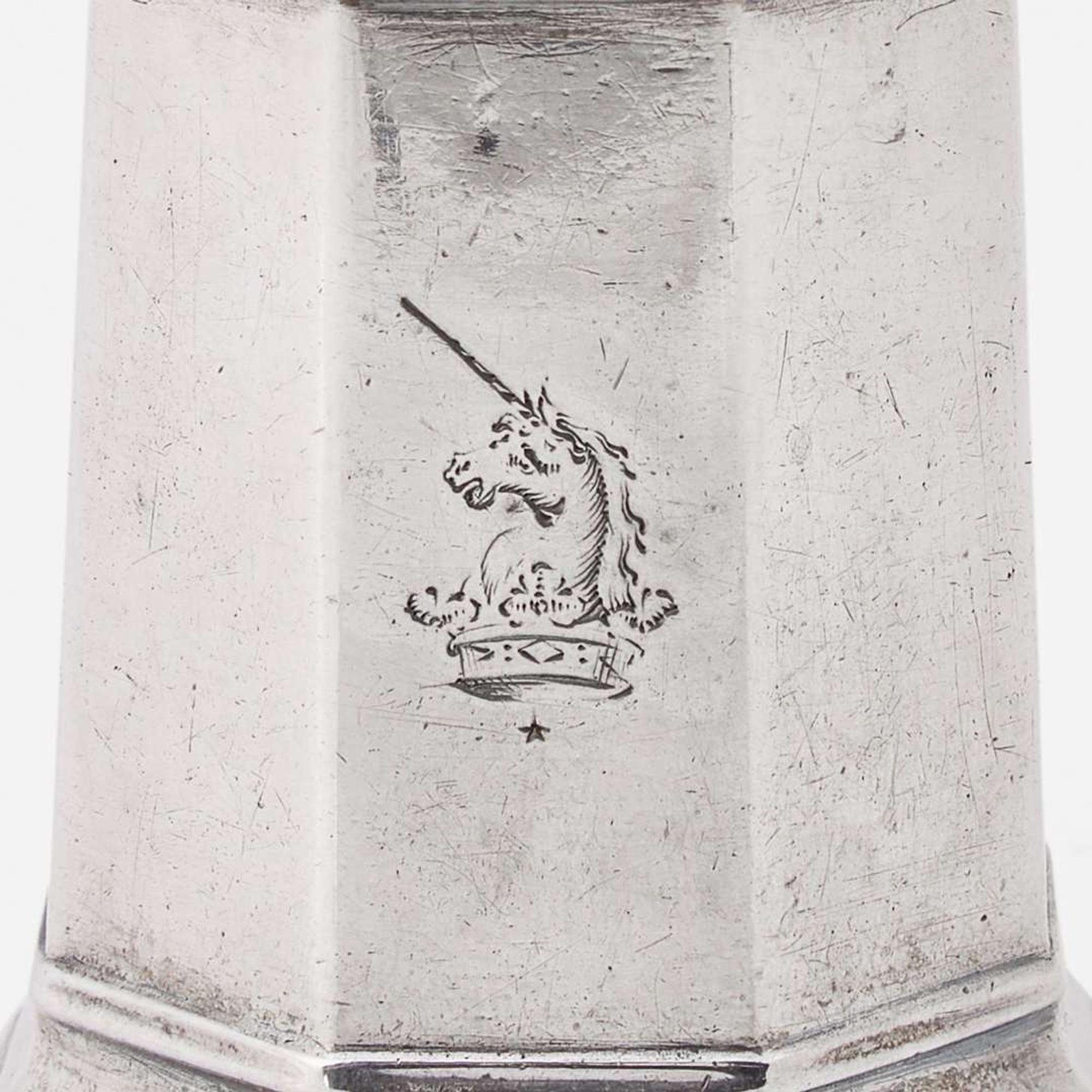 A silver dredger John Burt (1692-1745), Boston, MA, circa 1720
