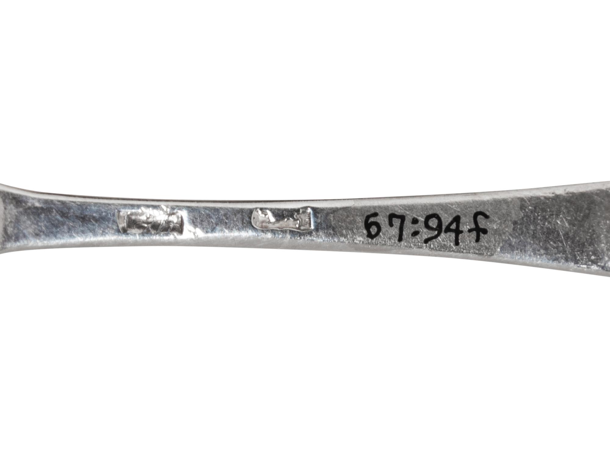 A Set of Six George III Silver Teaspoons