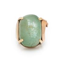 BERYL AND ROSE GOLD RING