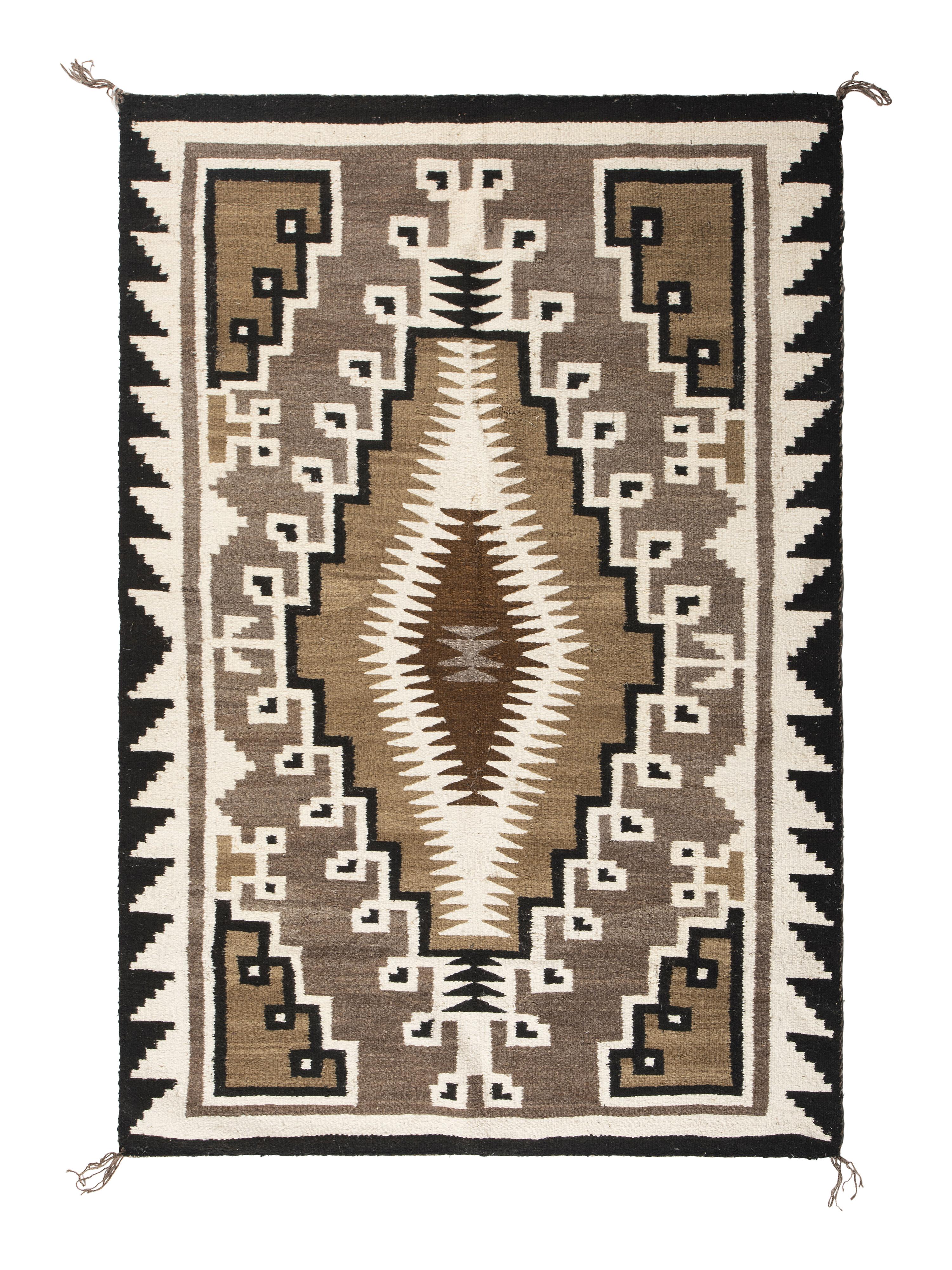 Navajo Two Grey Hills Weaving / Rug