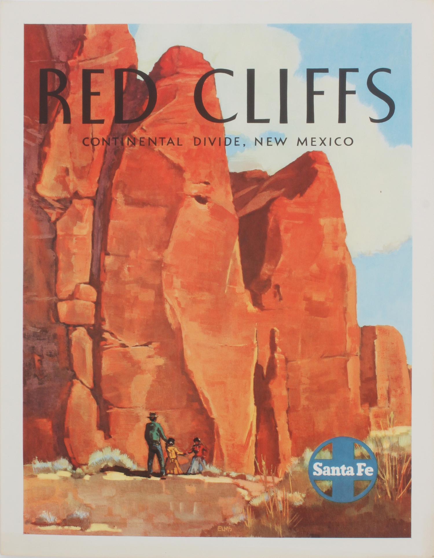 Three Santa Fe Railway Travel Posters Each 24 x 18 inches.