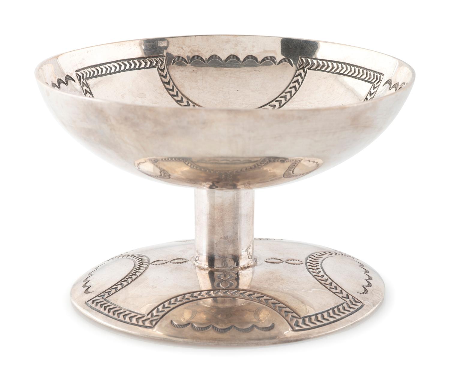Heavily Stamped Sterling Silver Compote