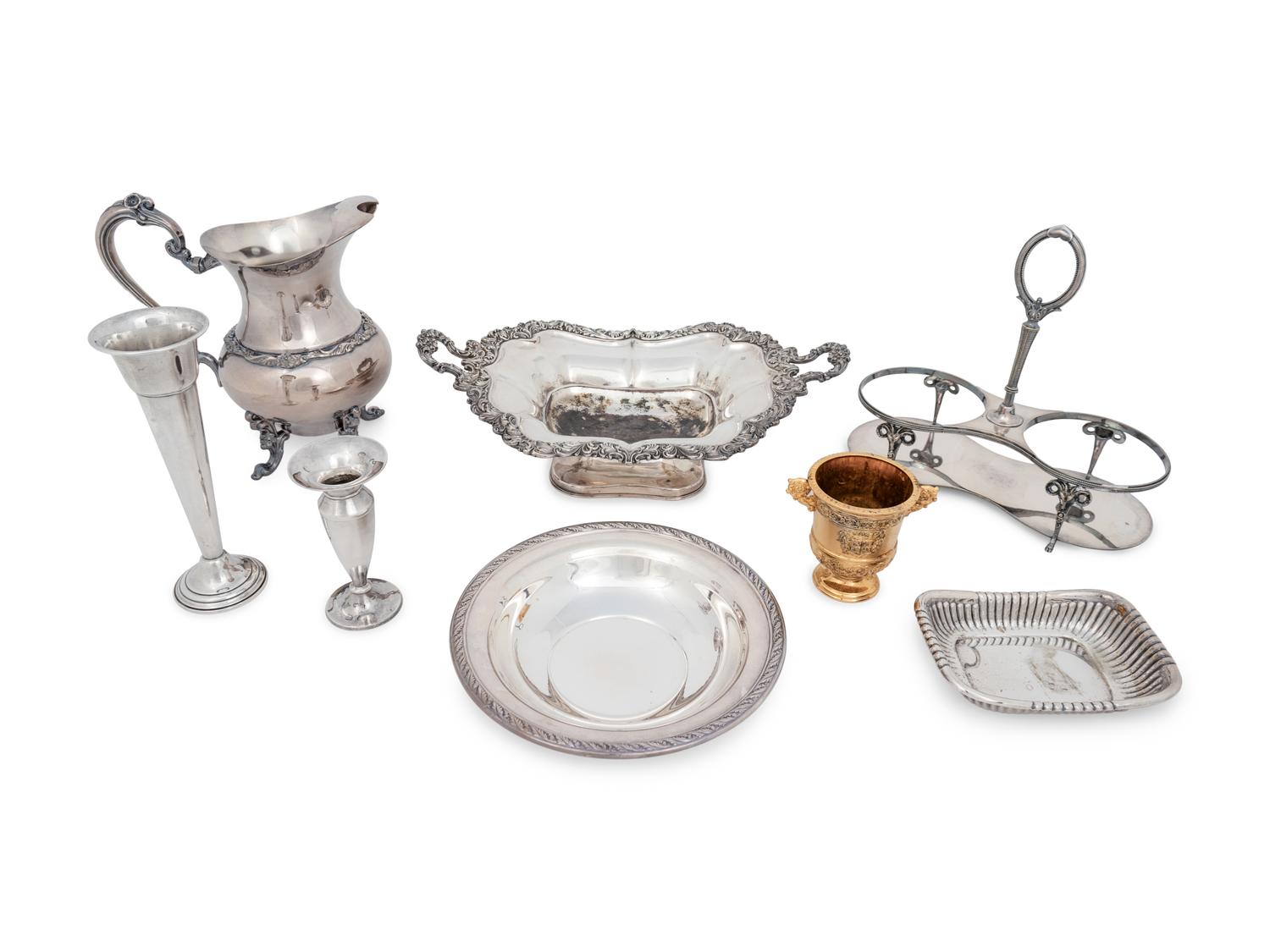 Eight Silver-Plate Articles
