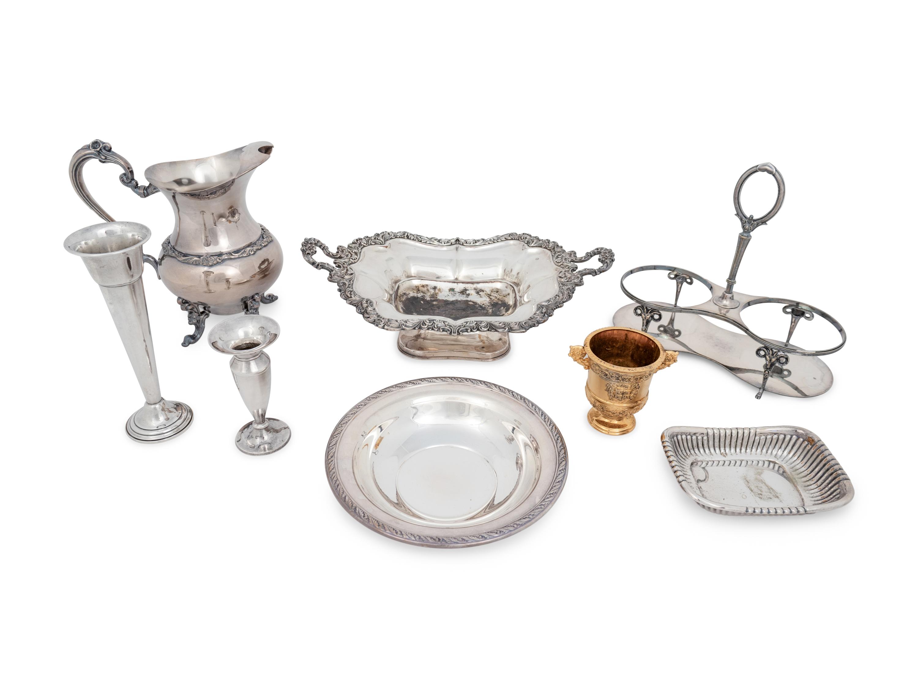 Eight Silver-Plate Articles