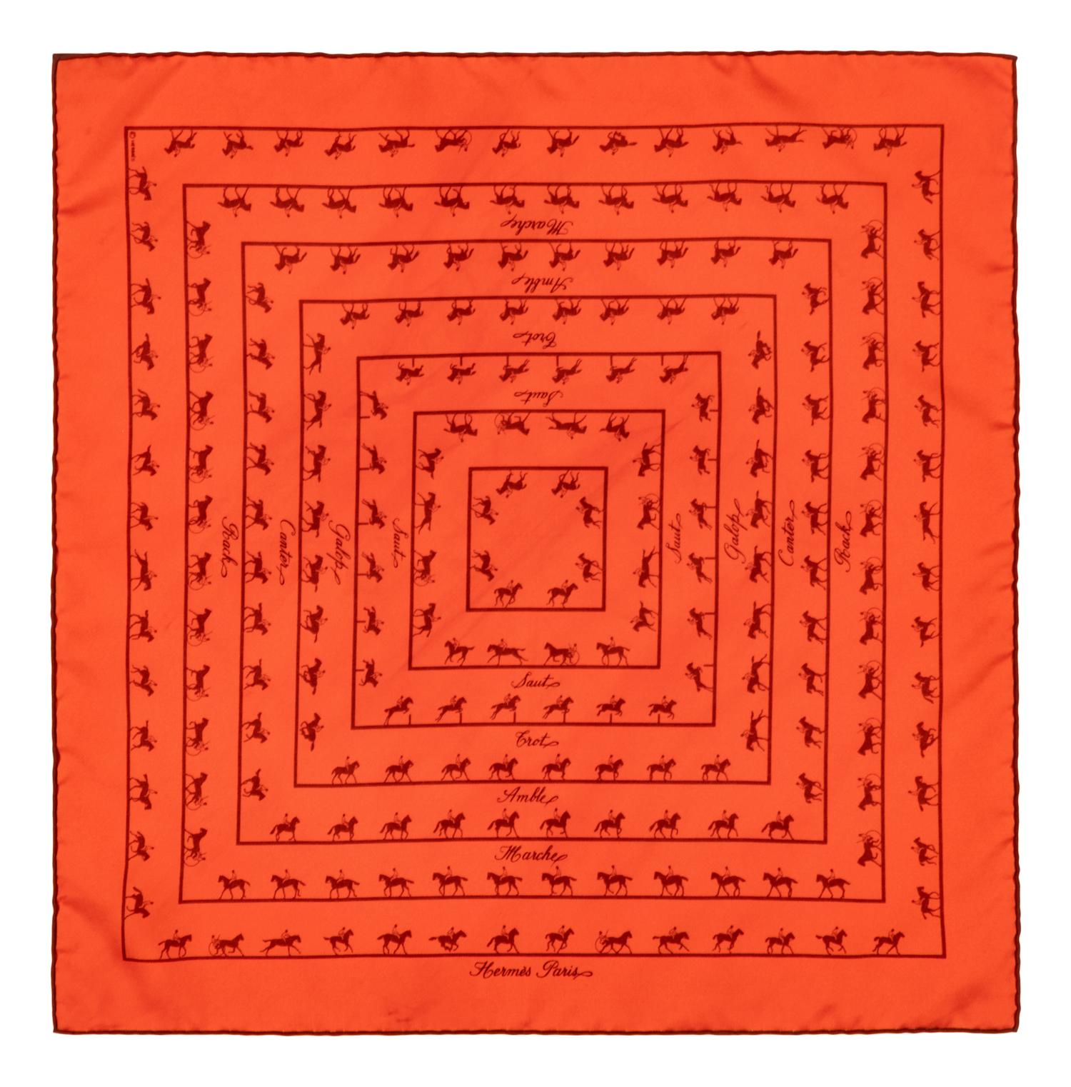 Hermès, Four Scarves of Varying Sizes