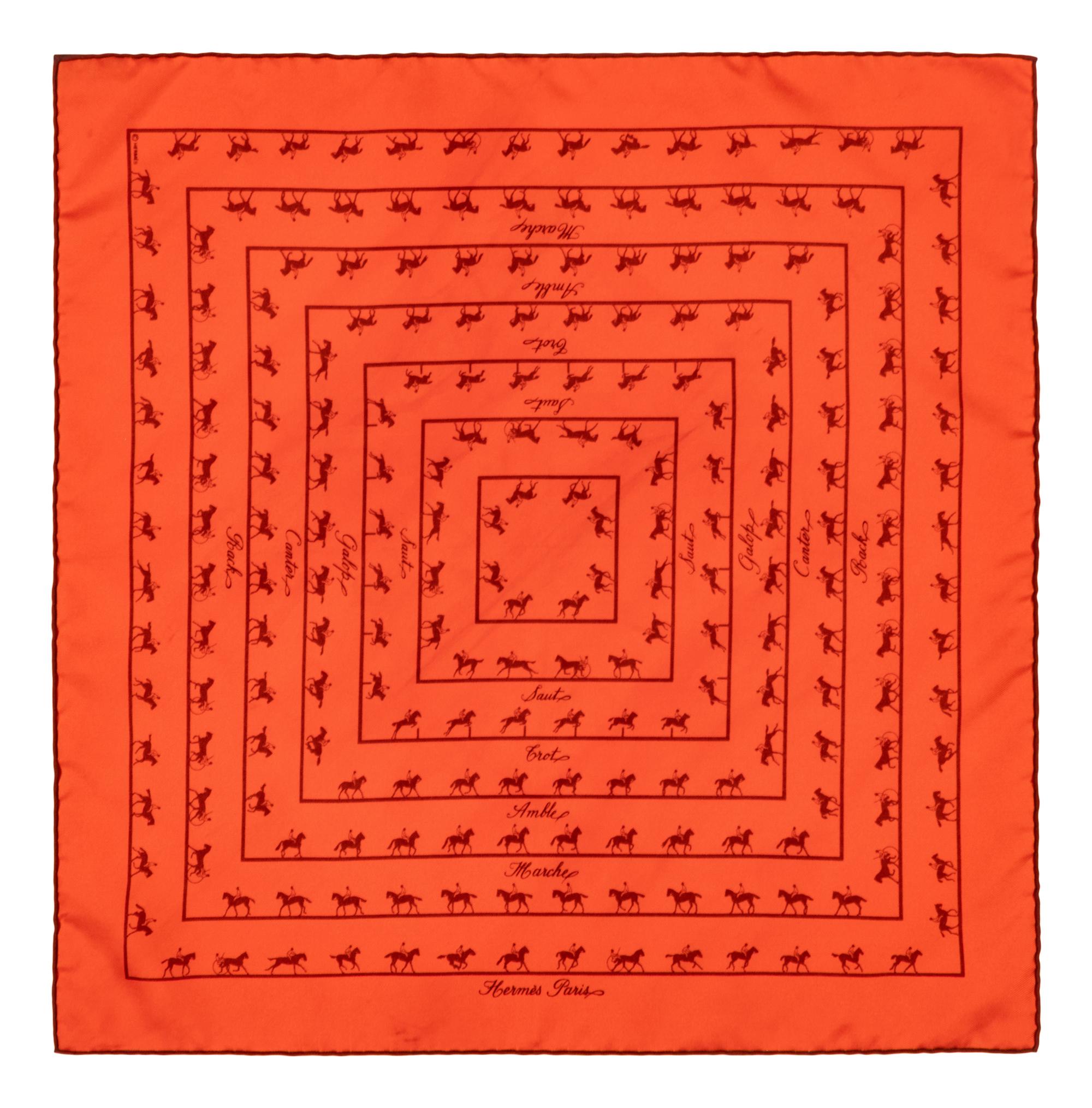 Hermès, Four Scarves of Varying Sizes