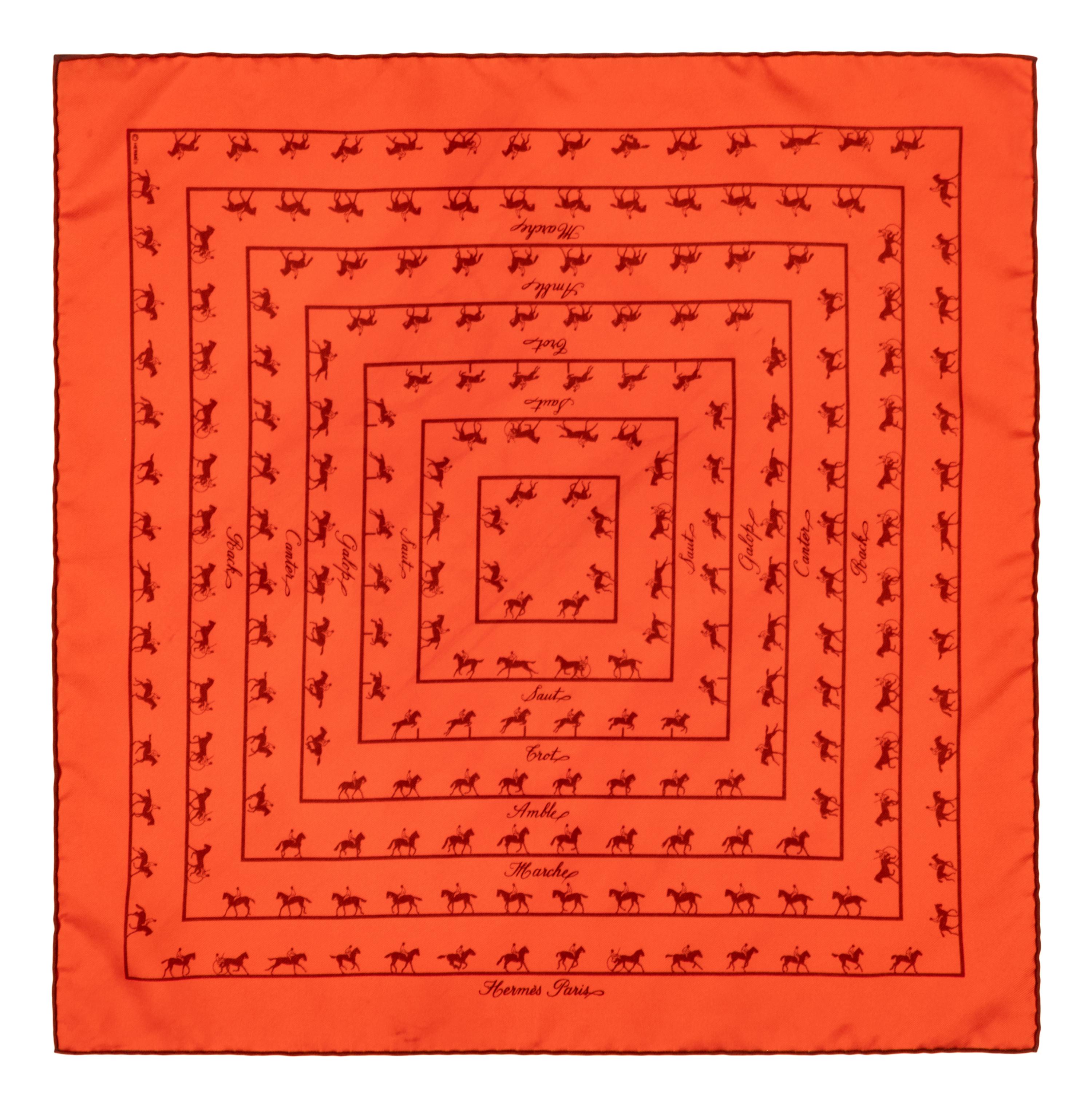 Hermès, Four Scarves of Varying Sizes