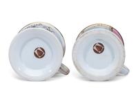 Two Cobbler's Porcelain Occupational Shaving Mugs