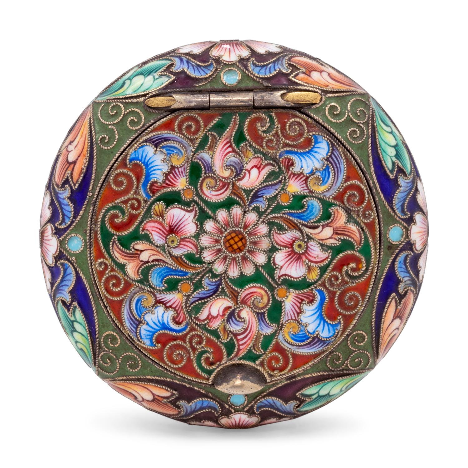 A Feodor Ruckert Enameled Snuff Box