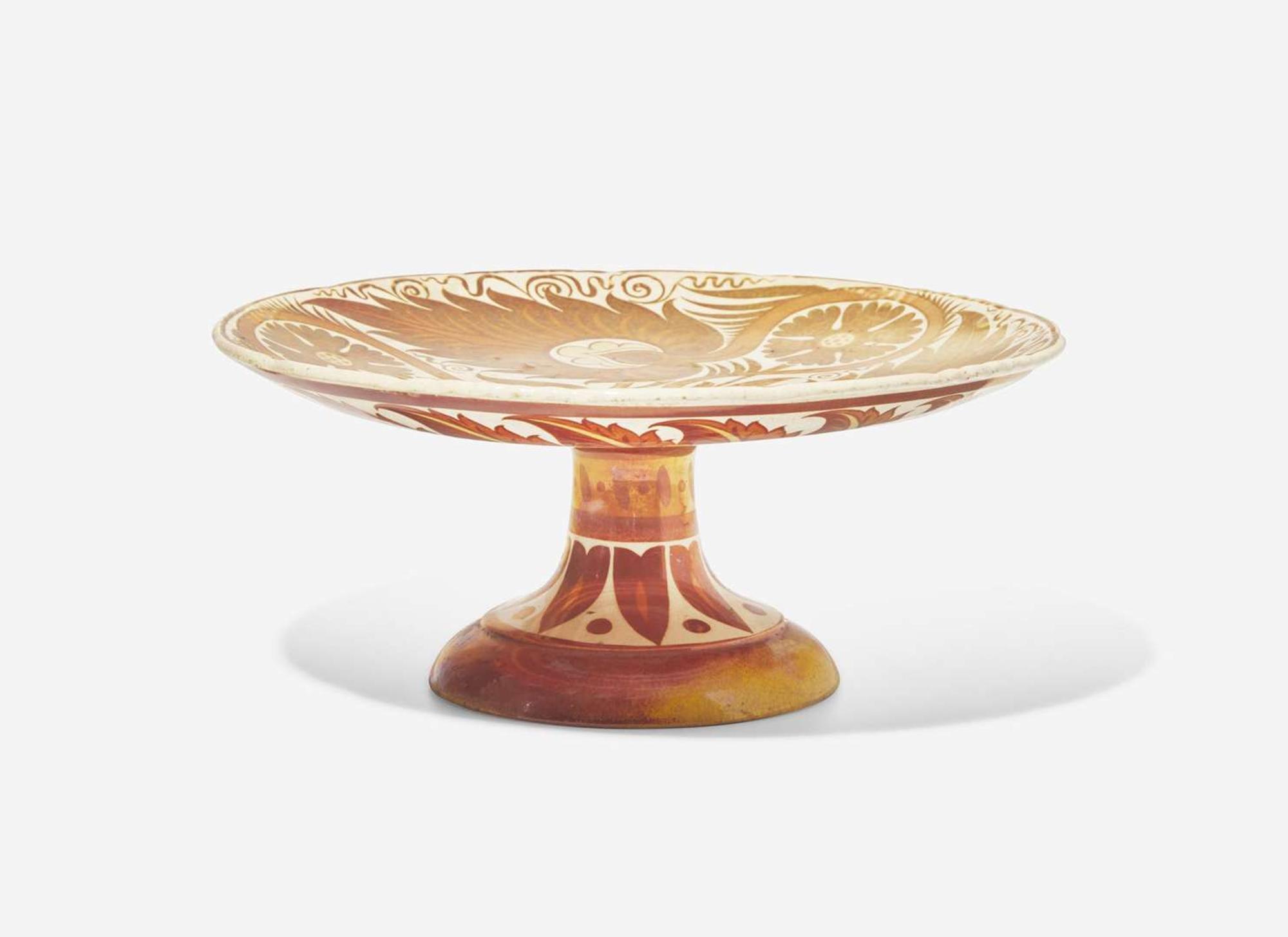 A William De Morgan Ruby Lustre Compote, UK, circa 1894