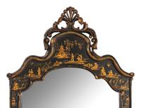 A Pair of Georgian Style Japanned Mirrors