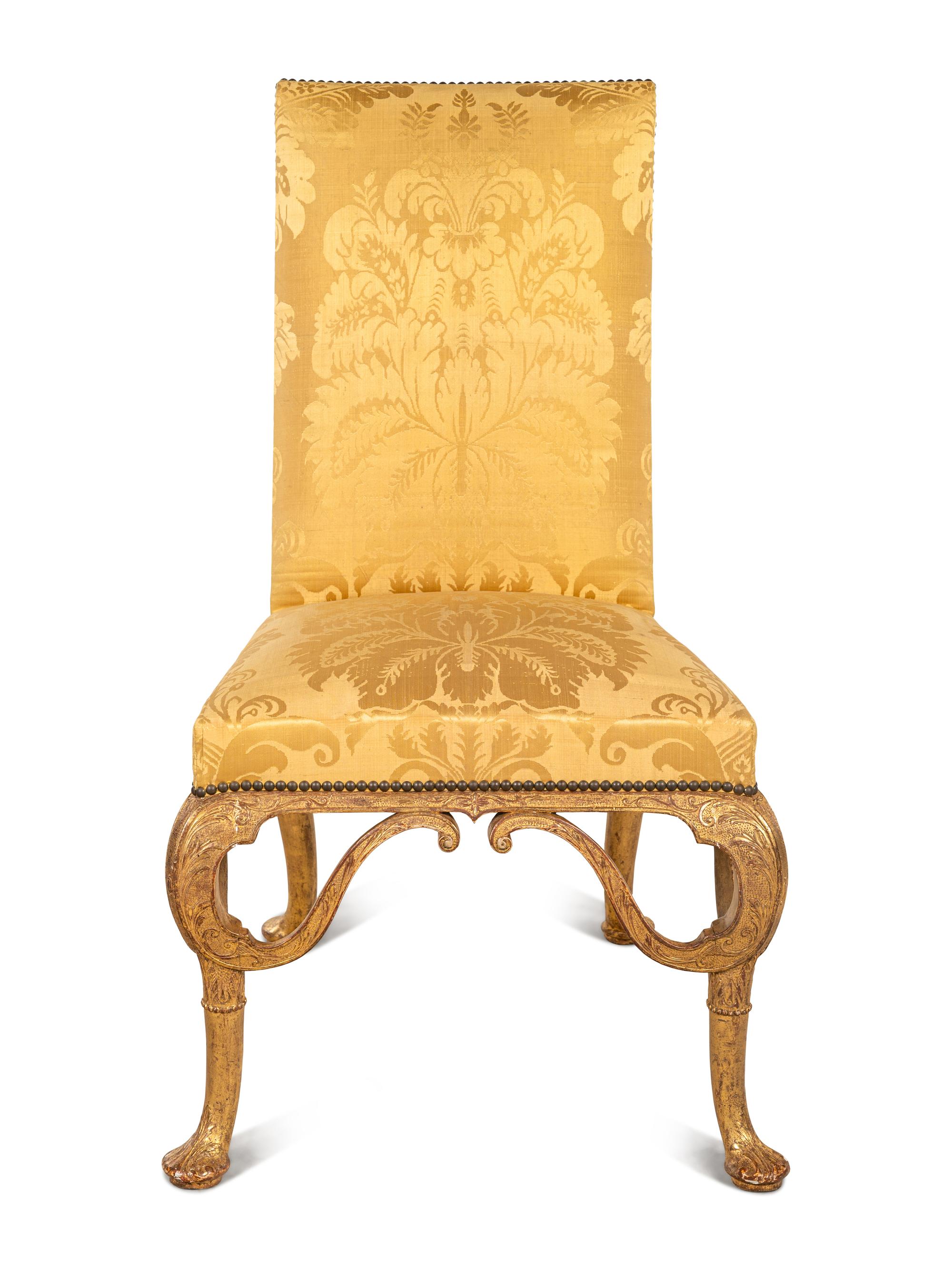 A Queen Anne Giltwood Side Chair