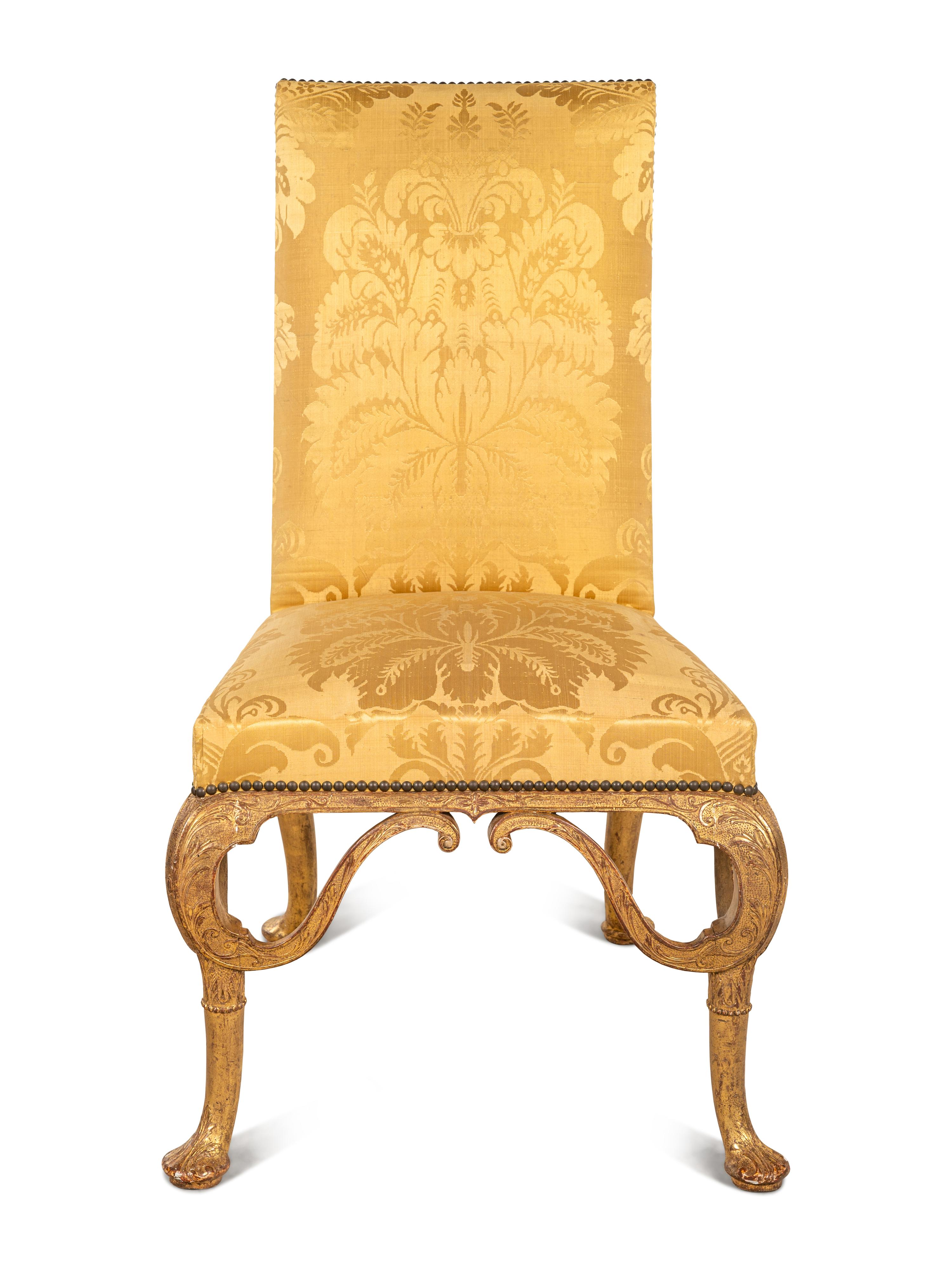 A Queen Anne Giltwood Side Chair