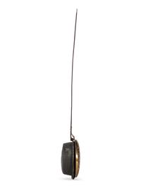 An English Wrought-Iron and Pierced and Engraved Brass Warming Pan