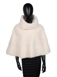 Hermès Pearl Mink Fur Hooded Poncho, Fall 2006