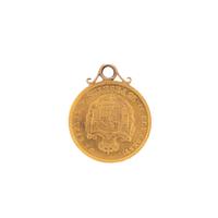 YELLOW GOLD COIN PENDANT