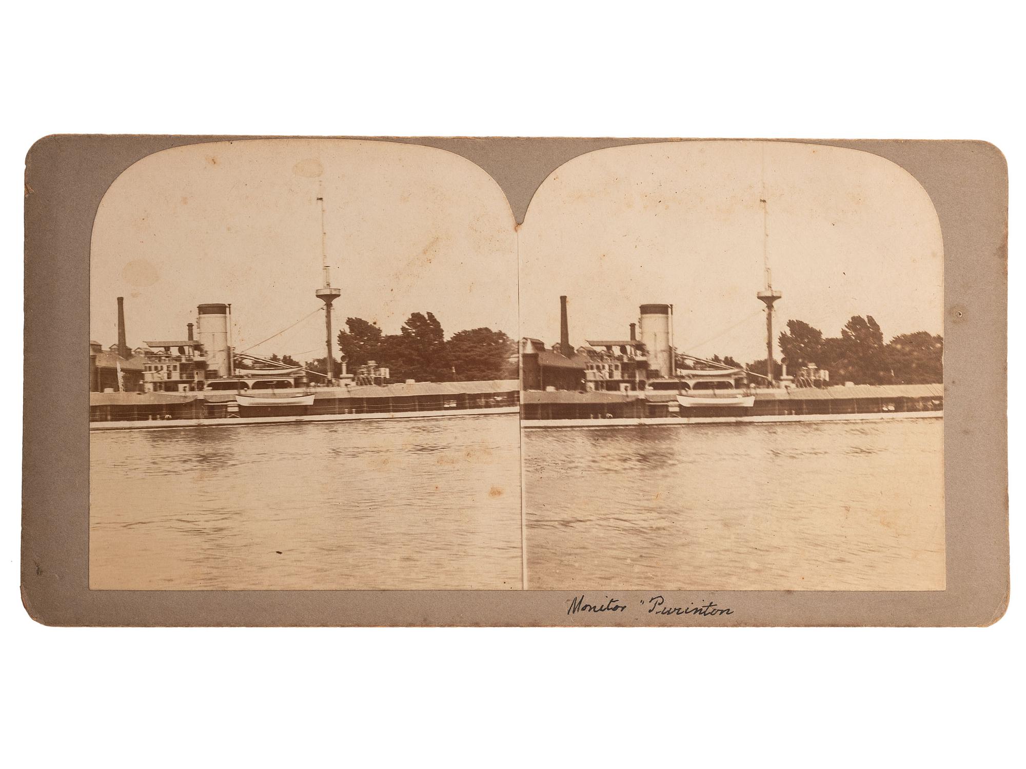 [CIVIL WAR]. A group of 25 stereoviews, highlighted by images of the US Navy Yard, Washington, DC, incl. monitors, and cannon, and views of St. Augustine, Florida.