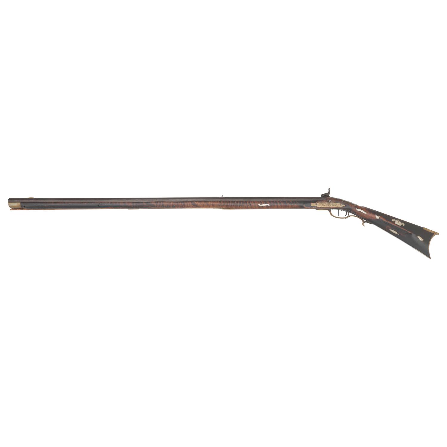 Full Stock Percussion Rifle Marked J Douglas