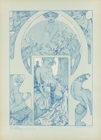 MUCHA, Alphonse (1860-1939). Figures Décoratives. Paris: Librairie Centrale des Beaux-Arts, [n.d.].