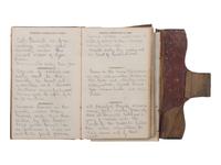 [CIVIL WAR] -- [QUANTRILL'S RAIDERS]. Diary of H.M. McCarty, editor of the Border Star at Westport, Missouri, with entries referencing 1863 clashes between Union soldiers and southern sympathizers, guerilla activity, and Quantrill's Raiders.