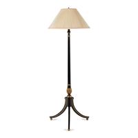 An Ebonized and Parcel Gilt Floor Lamp