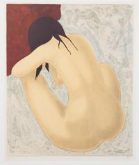 Alain Bonnefoit, (French, 1937), Nu Assis