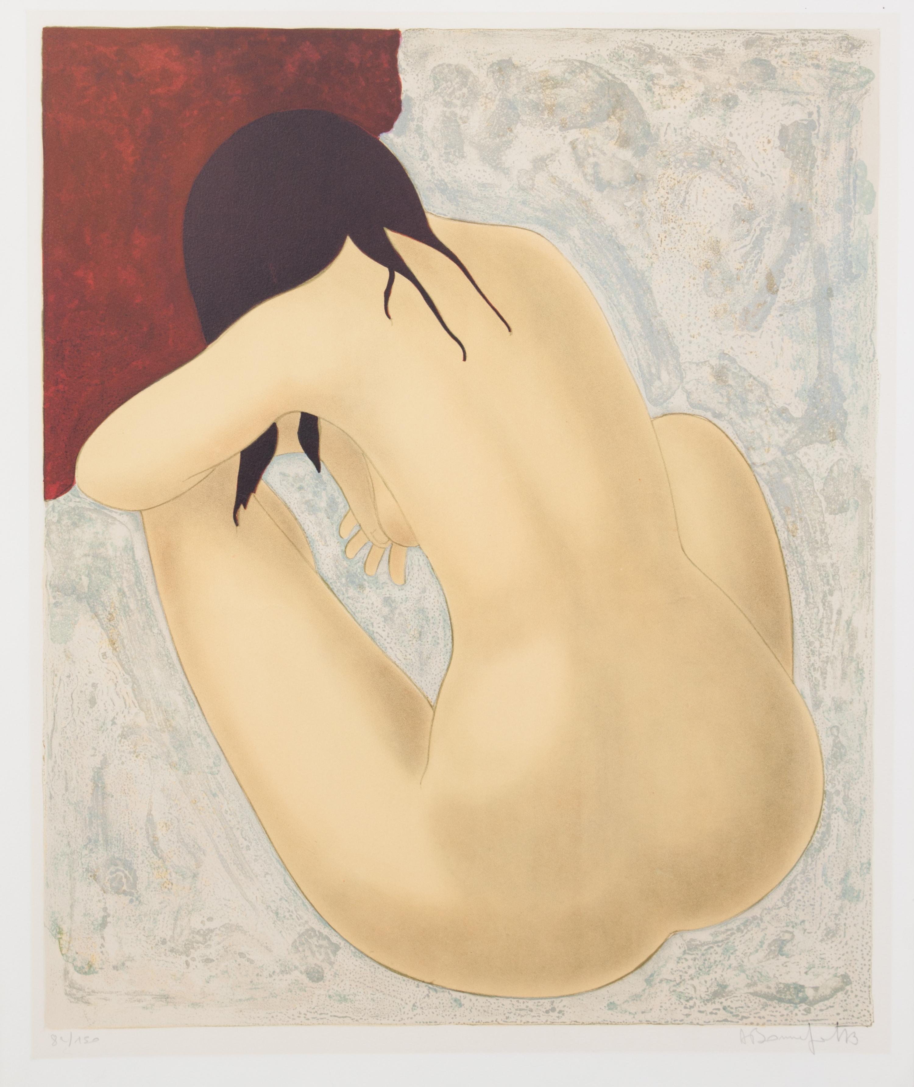 Alain Bonnefoit, (French, 1937), Nu Assis