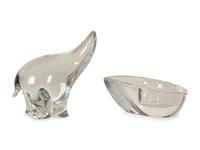 A Group of Contemporary Scandinavian Glass Items