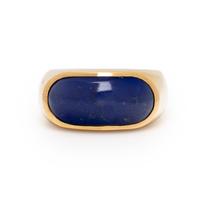 Lapis Lazuli and Yellow Gold Ring