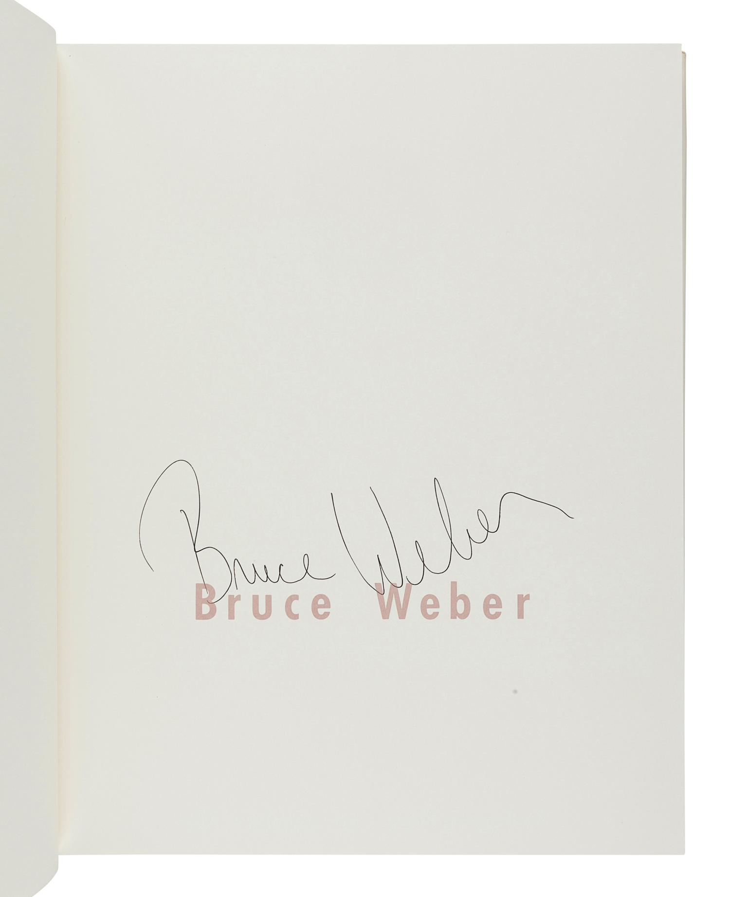 WEBER, Bruce (b. 1946). Bruce Weber. Los Angeles: Twelvetrees Press, 1983.