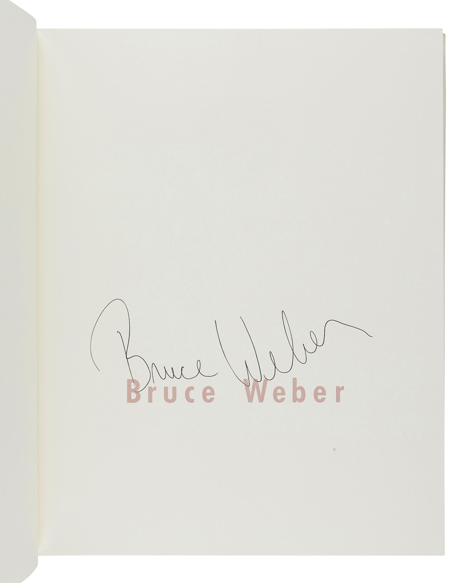 WEBER, Bruce (b. 1946). Bruce Weber. Los Angeles: Twelvetrees Press, 1983.