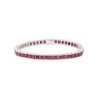 WHITE GOLD AND RUBY BRACELET