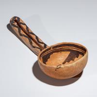 Ancestral Pueblo, Bidahochi Black-on-Orange Ladle