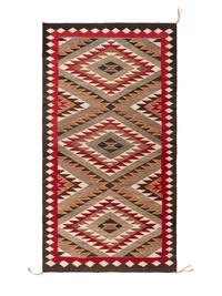 Navajo Red Mesa Outline Weaving [Rug]