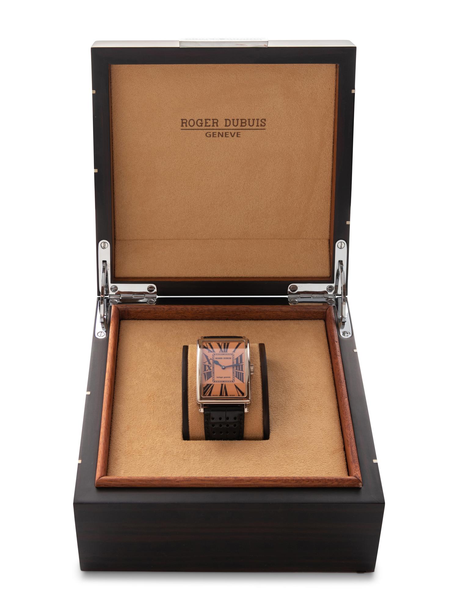 ROGER DUBUIS, 18K WHITE GOLD 'MUCH MORE' WATCH