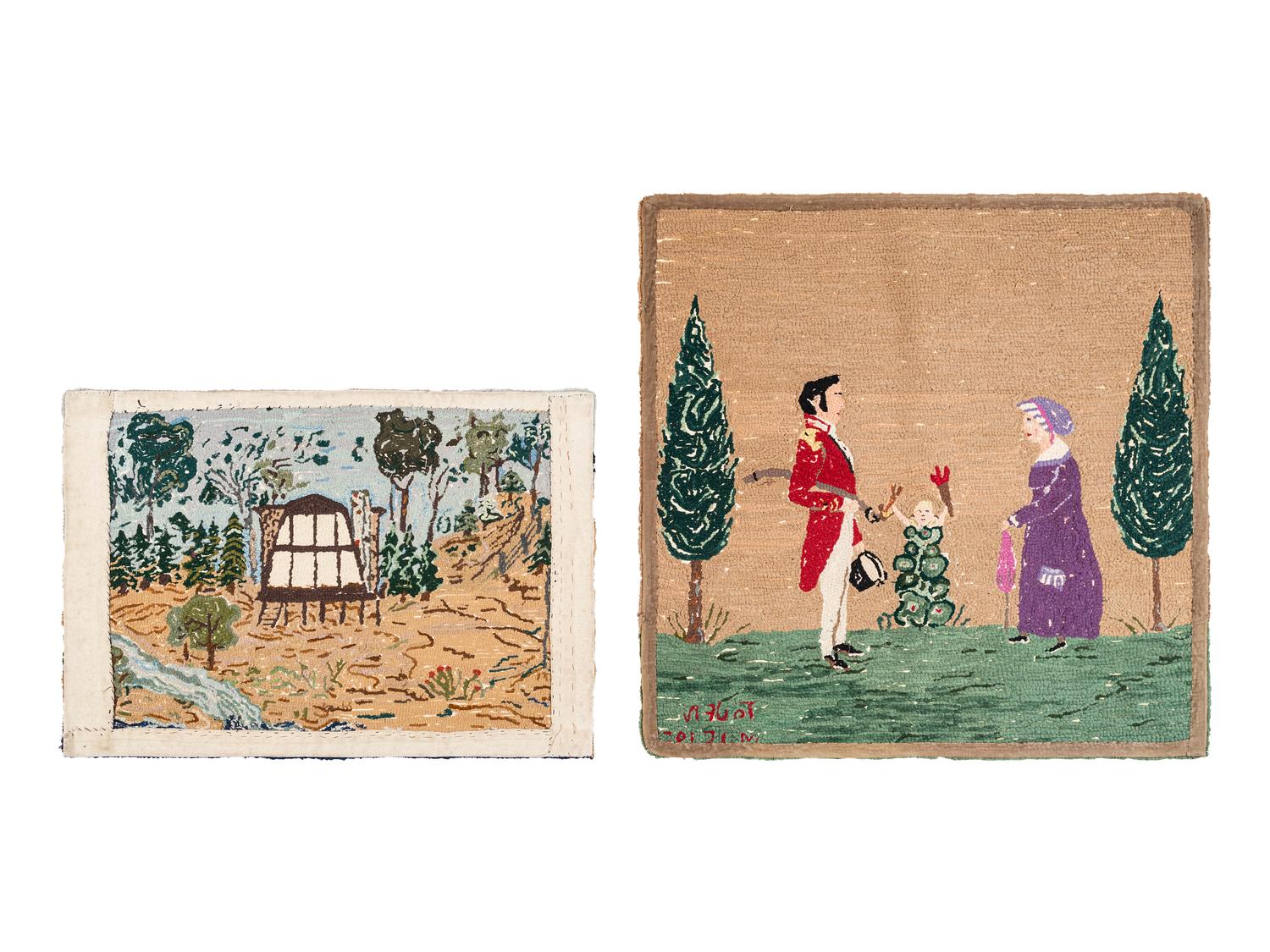 Five Contemporary Hooked Rugs