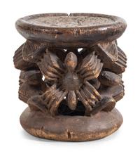 A Bamileke Carved Wood Stool