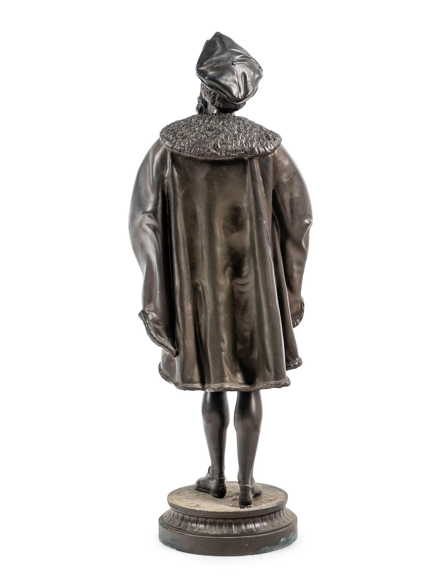 A Continental Cast Metal Figure of Galileo
