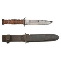 Lot of 3 Edged Weapons Including: French M1874 Gras Bayonet, US M1 Bayonet, Robeson USN Mk 2 Knife