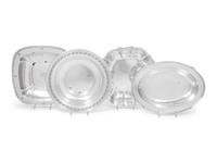 A Group of Three American Silver Serving Dishes