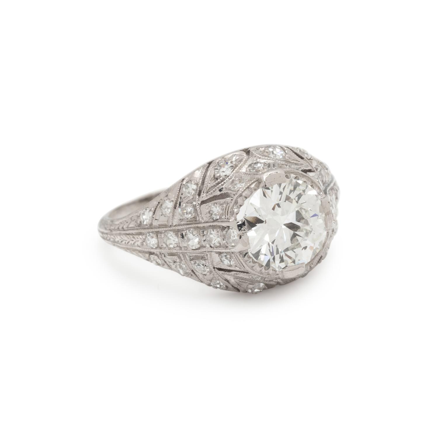 ART DECO, DIAMOND RING