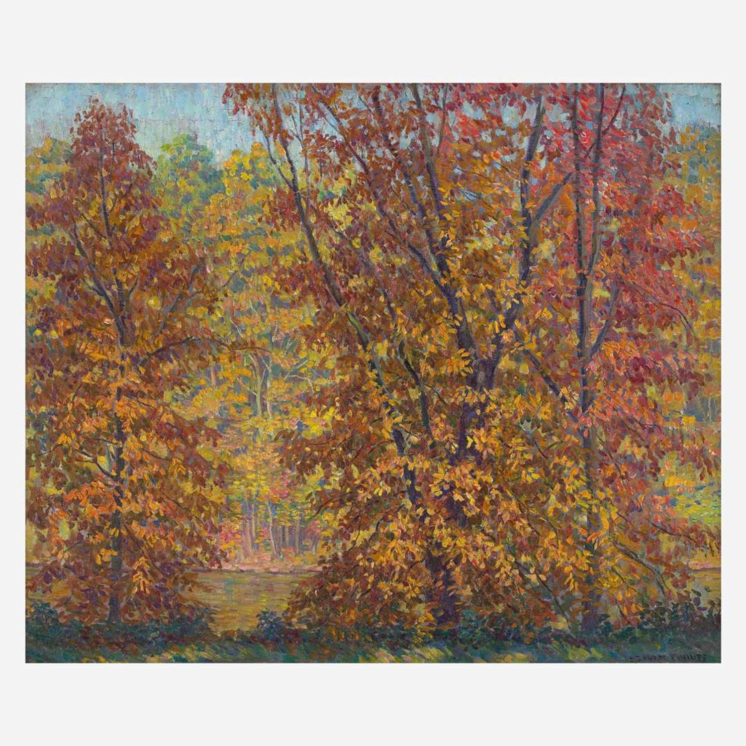 Samuel George Phillips (American, 1890–1965) Fall on the Delaware