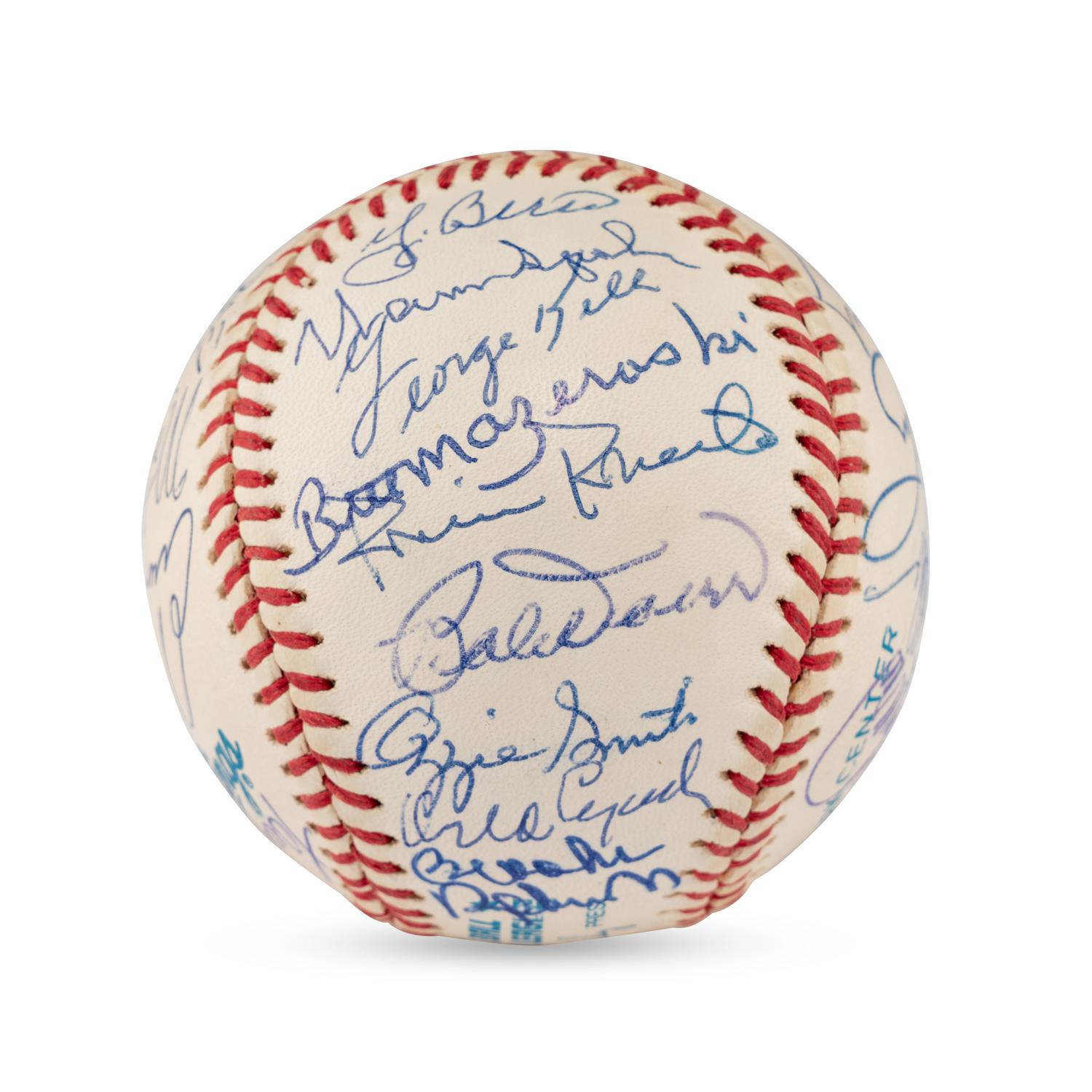 A Hall of Fame and Notables Multi Signed Autograph Baseball (Beckett Authentication Services Letter of Authenticity)