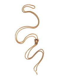 ANTIQUE, YELLOW GOLD WATCH CHAIN