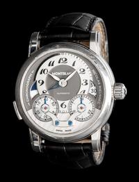 MONTBLANC, REF. 7138 STAINLESS STEEL 'NICOLAS RIEUSSEC' GMT DATE WATCH