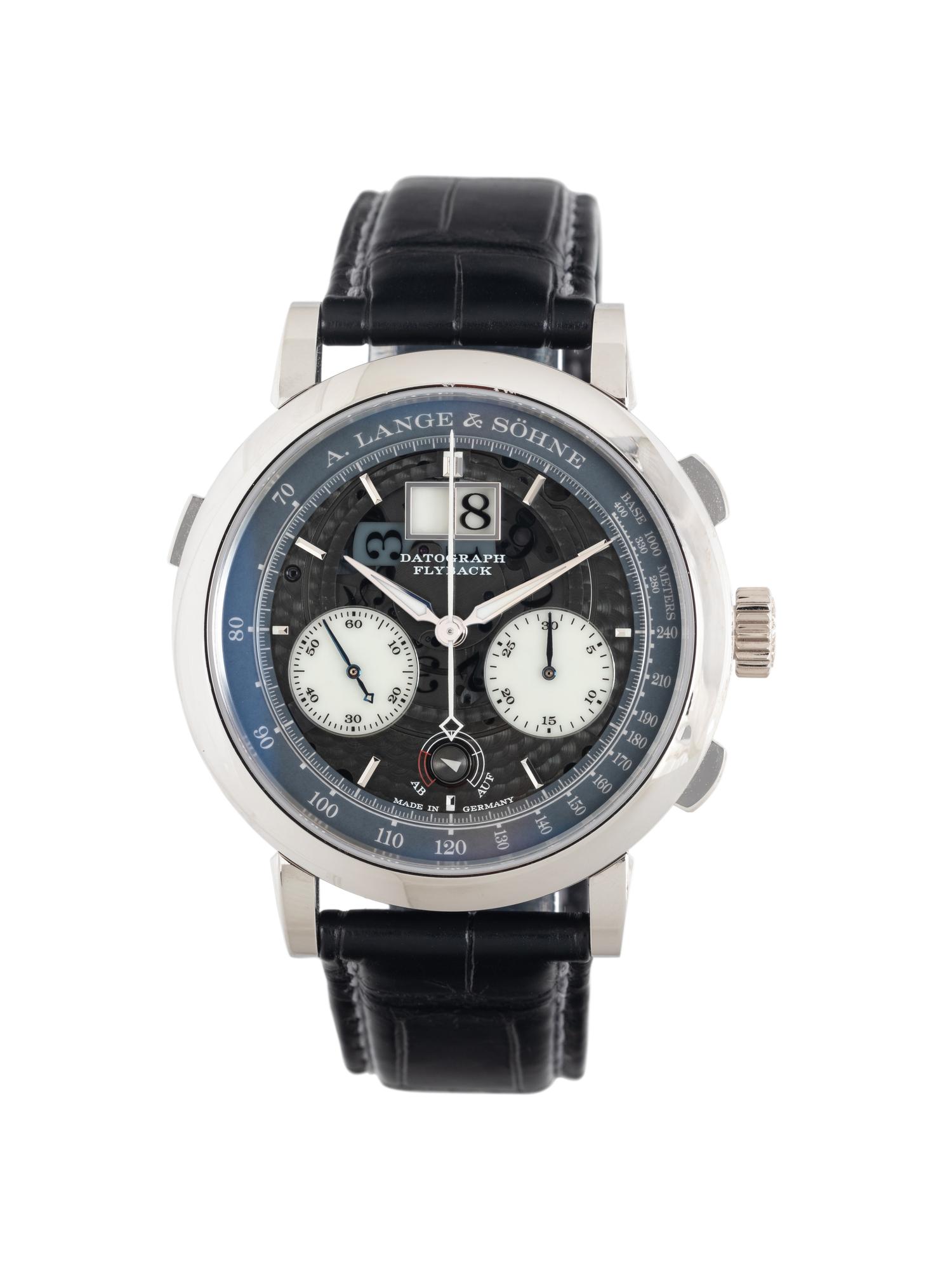 A RARE A. LANGE & SÖHNE, REF. 405.034 PLATINUM 'DATOGRAPH UP/DOWN LUMEN' WATCH