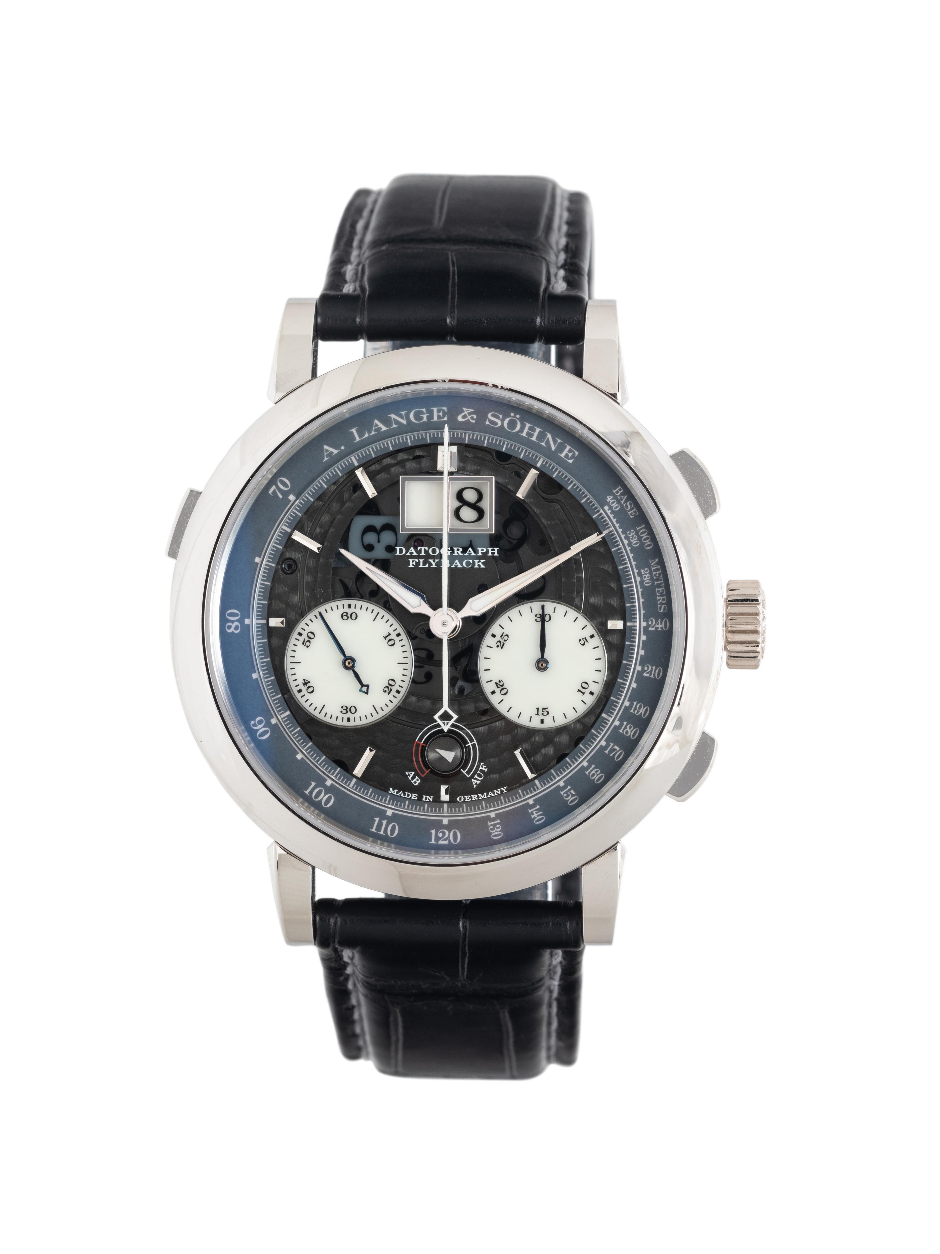 A RARE A. LANGE & SÖHNE, REF. 405.034 PLATINUM 'DATOGRAPH UP/DOWN LUMEN' WATCH
