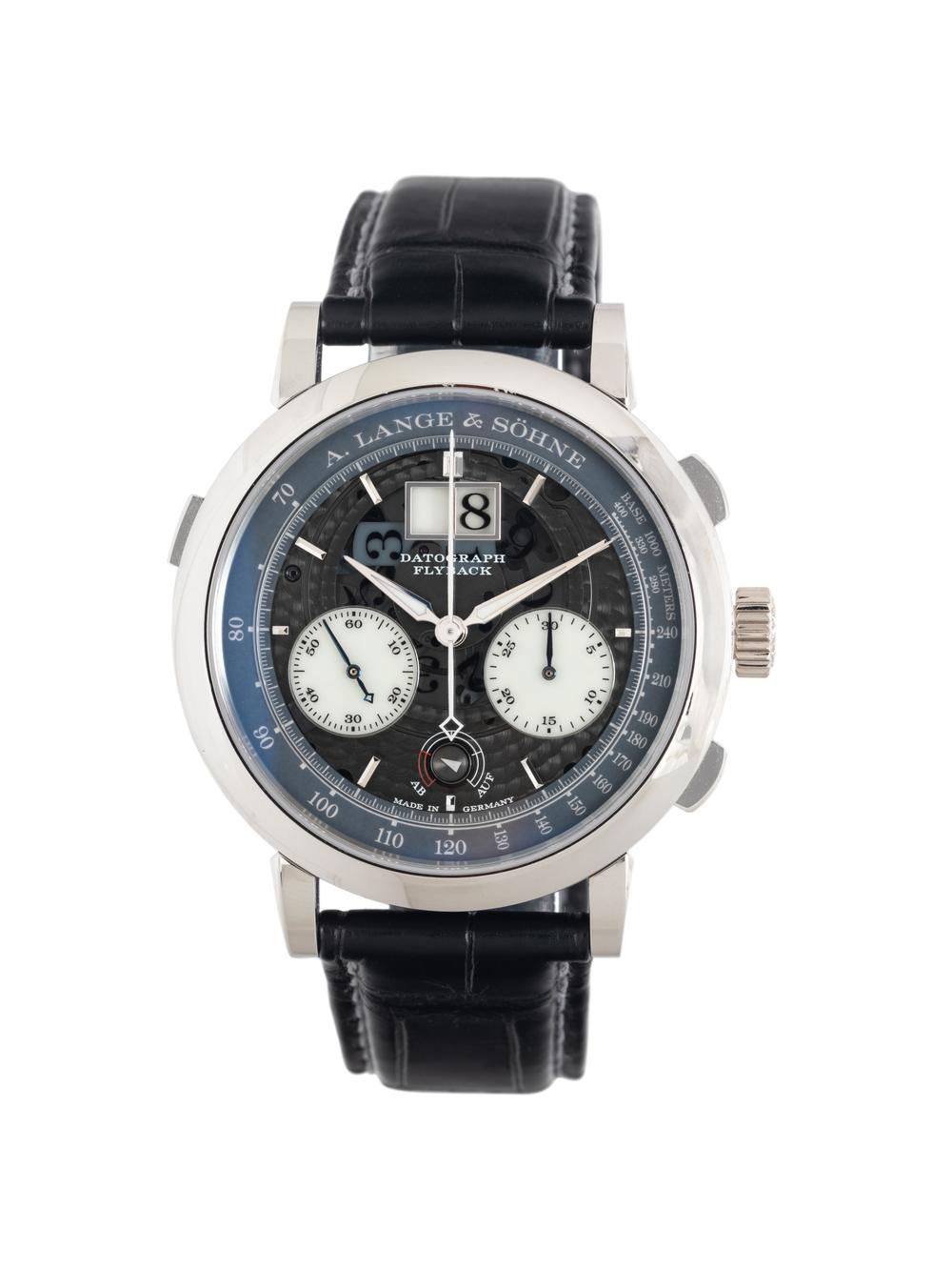 A RARE A. LANGE &amp; S&Ouml;HNE, REF. 405.034 PLATINUM 'DATOGRAPH UP/DOWN LUMEN' WATCH