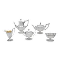 An American Silver Five-Piece Tea and Coffee Service