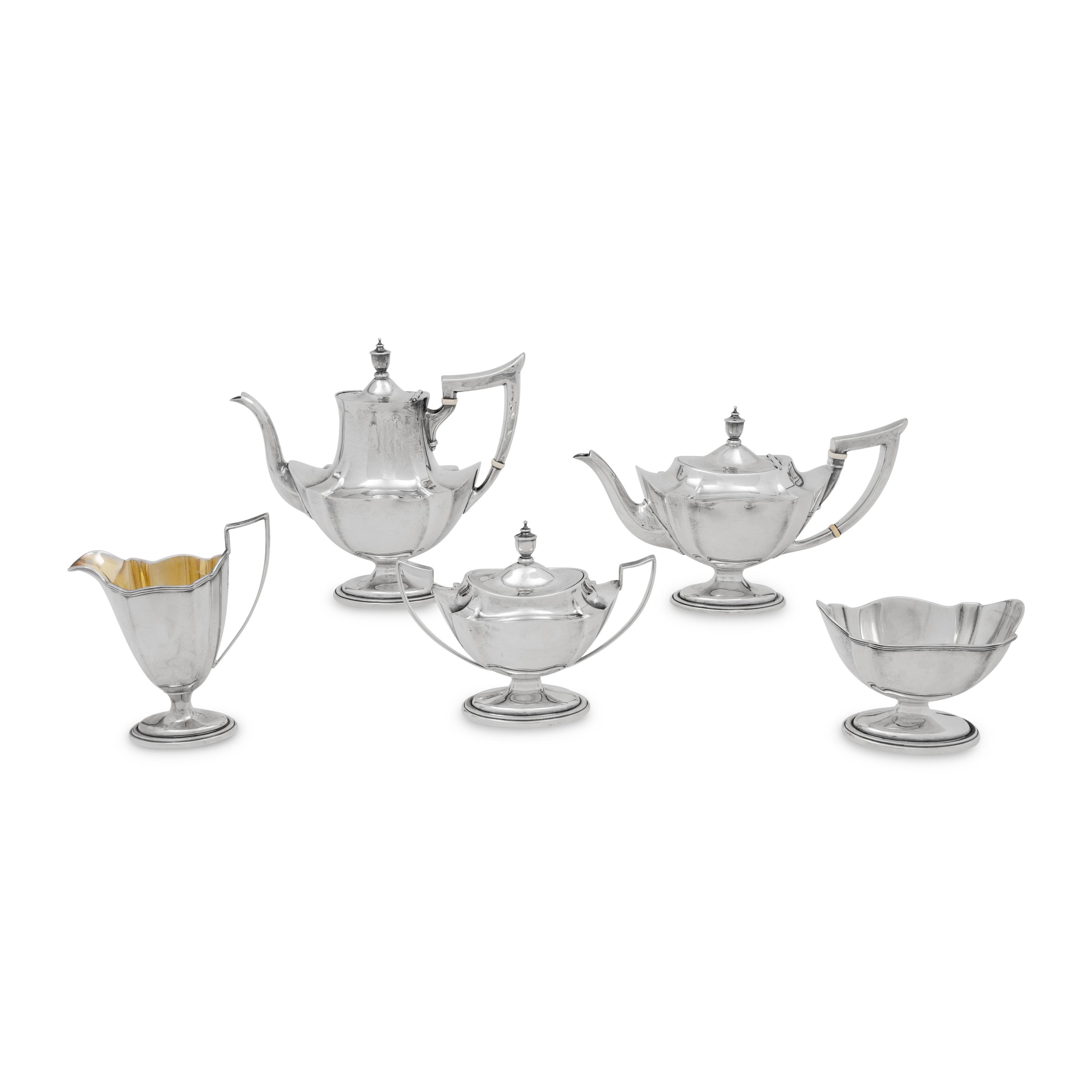An American Silver Five-Piece Tea and Coffee Service